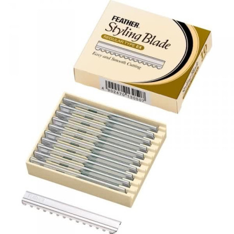 Hojas Recambio Navaja Feather Styling Blade 10uds Imagen de Hojas Recambio Navaja Feather Styling Blade 10uds