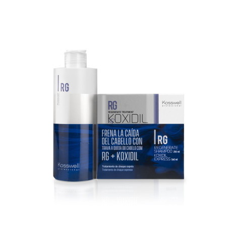 Pack Koxidil Kosswell 5x6ml + Champú 250ml Imagen de Pack Koxidil Kosswell 5x6ml + Champú 250ml