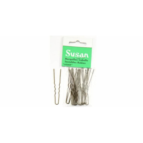 Horquillas Susan invisibles rubias 50 x 18uds Imagen de Horquillas Susan invisibles rubias 50x18ud